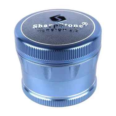 2.5" 4 Piece Grinder (BLUE) — Sharpstone Grinders