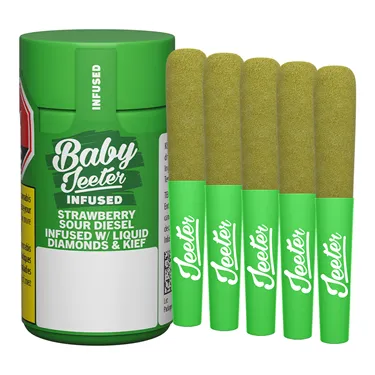 Baby Jeeter Infused Strawberry Sour Diesel (5 x 0.5g)
