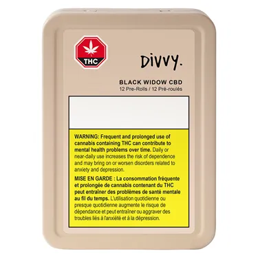 Divvy — Black Widow CBD (12 x 0.35g)