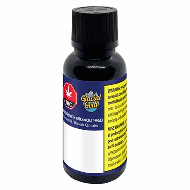 Glacial Gold — Max Strength CBD 200 Drops (T-Free) (30ml)