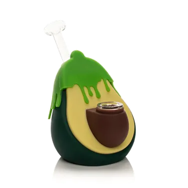 Lit Silicone, Avocado Water Pipe