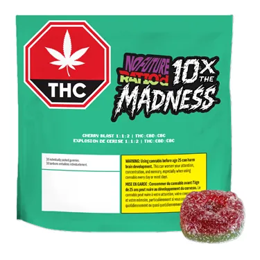 No Future — 10x the Madness: Ratio'd Cherry Blast 1:1:2 THC/CBD/CBC (10 x 10mg)