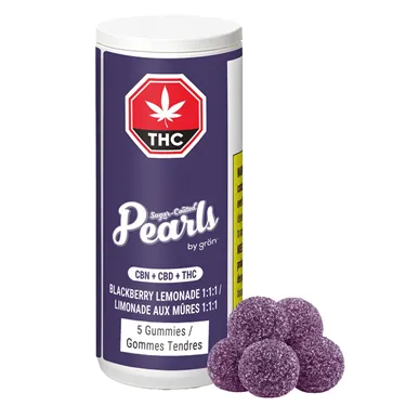 Pearls — Blackberry Lemonade 1:1:1 CBN/CBD/THC (5 x 2mg)