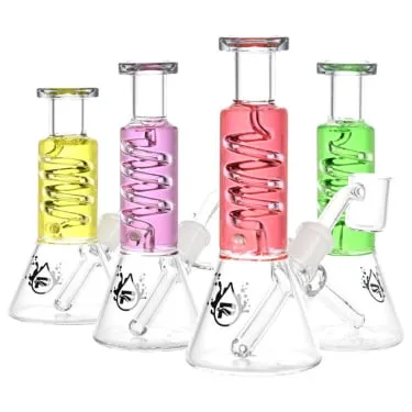 Pulsar Mini Glycerin Coil Beaker Dab Rig 6"