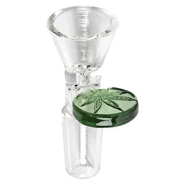 Red Eye Glass, 14mm Cone Pull-Out with Leaf