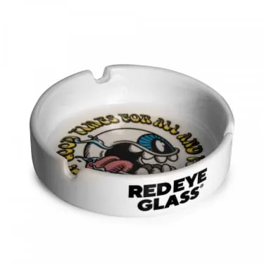 Red Eye Glass Good Times Ceramix Ashtray