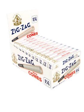 Zig-Zag, White Pre-Rolled Cones